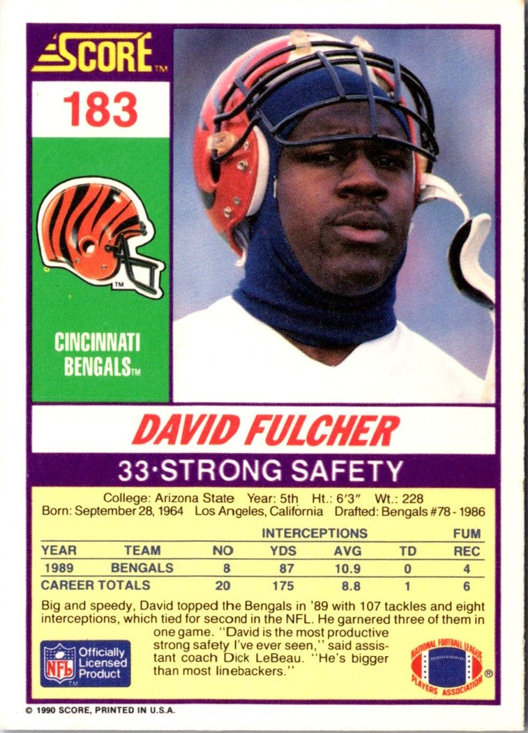 1990 Score David Fulcher