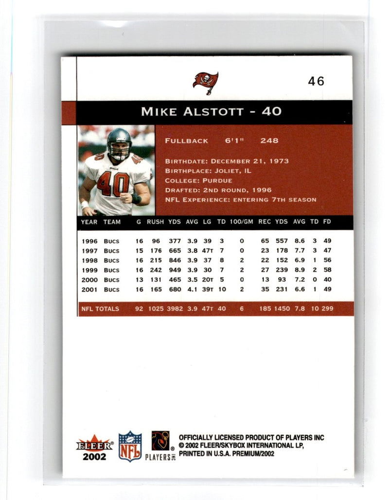 2002 Fleer Premium Mike Alstott