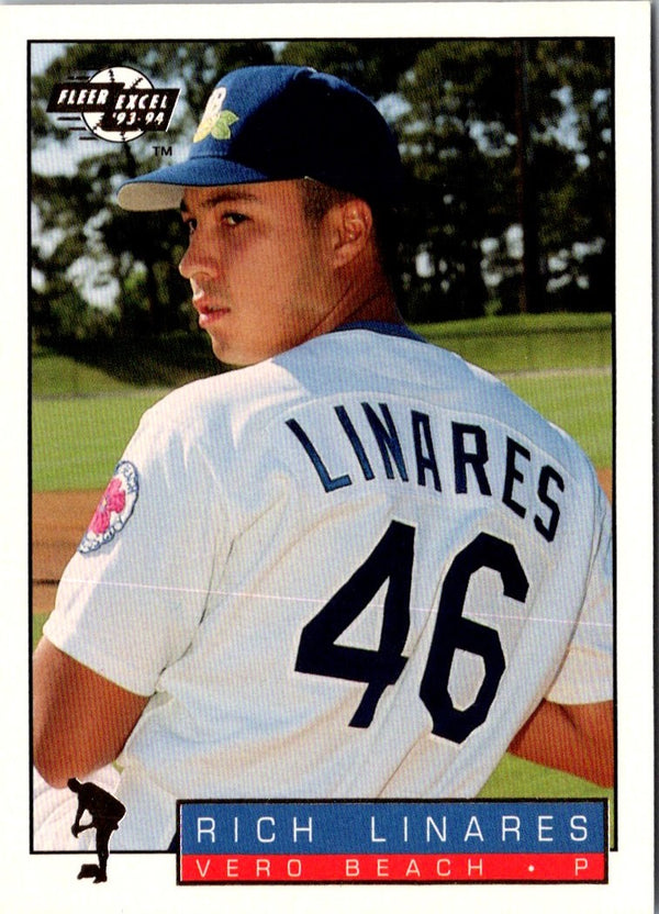 1993 Fleer Excel Rich Linares #217