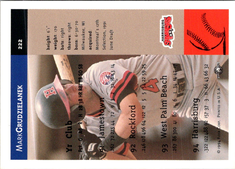 1994 Fleer Excel Mark Grudzielanek