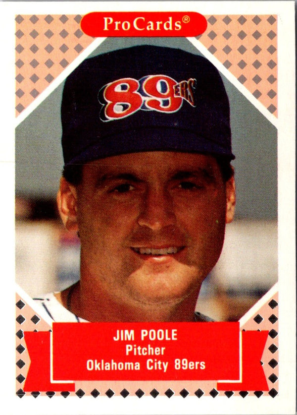 1991 ProCards Tomorrow's Heroes Jim Poole #150