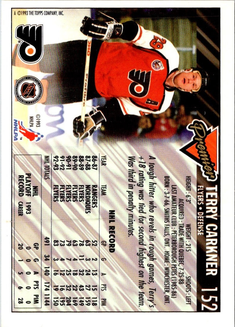 1993 O-Pee-Chee Terry Carkner