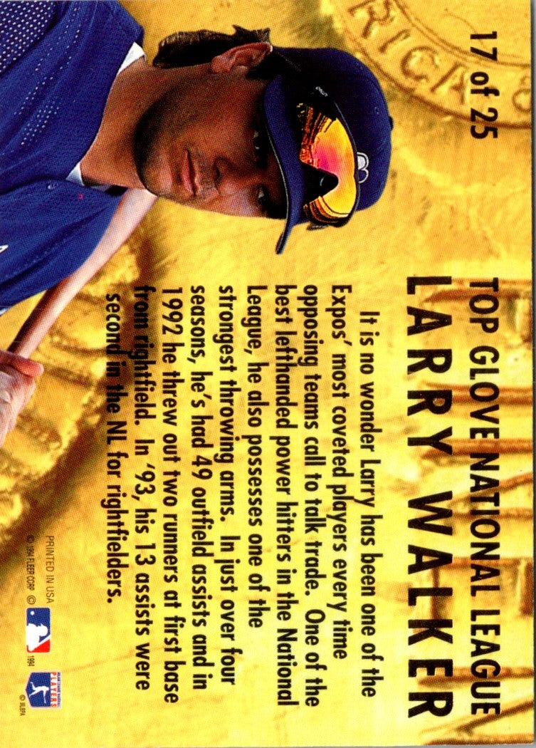 1994 Ultra Award Winners Larry Walker