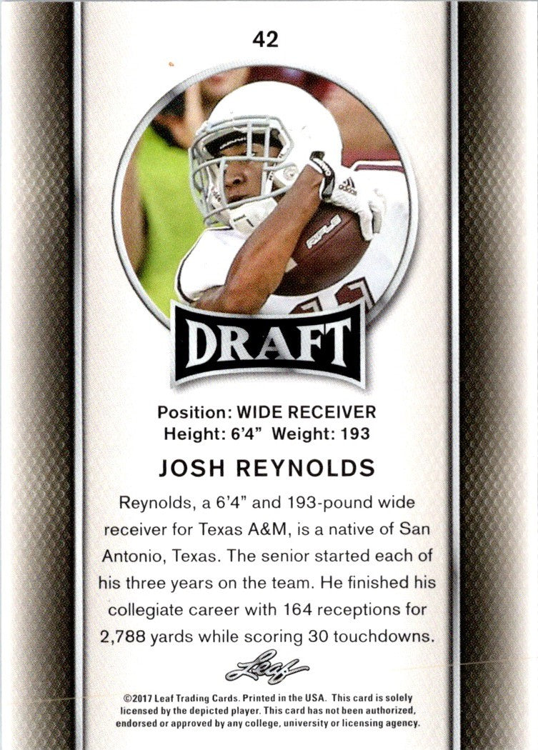 2017 Leaf Draft Josh Reynolds