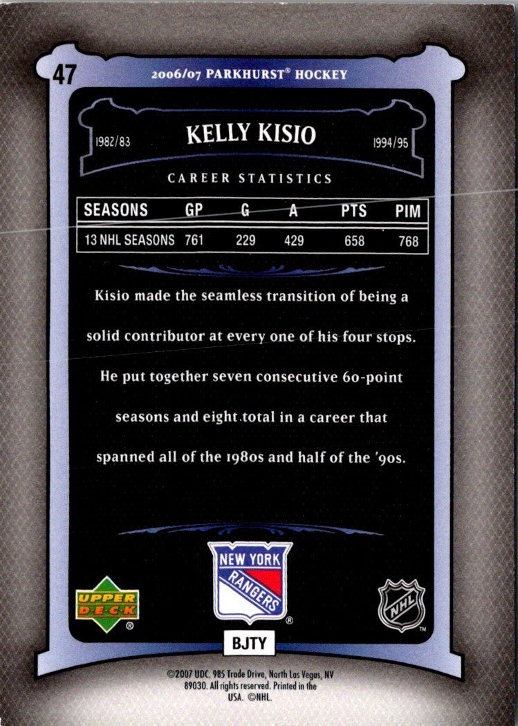 2006 Parkhurst Kelly Kisio