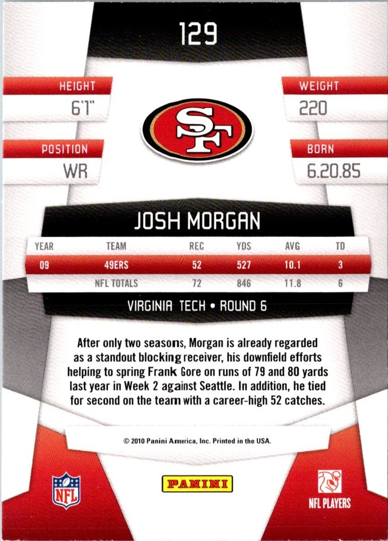 2010 Panini Certified Josh Morgan