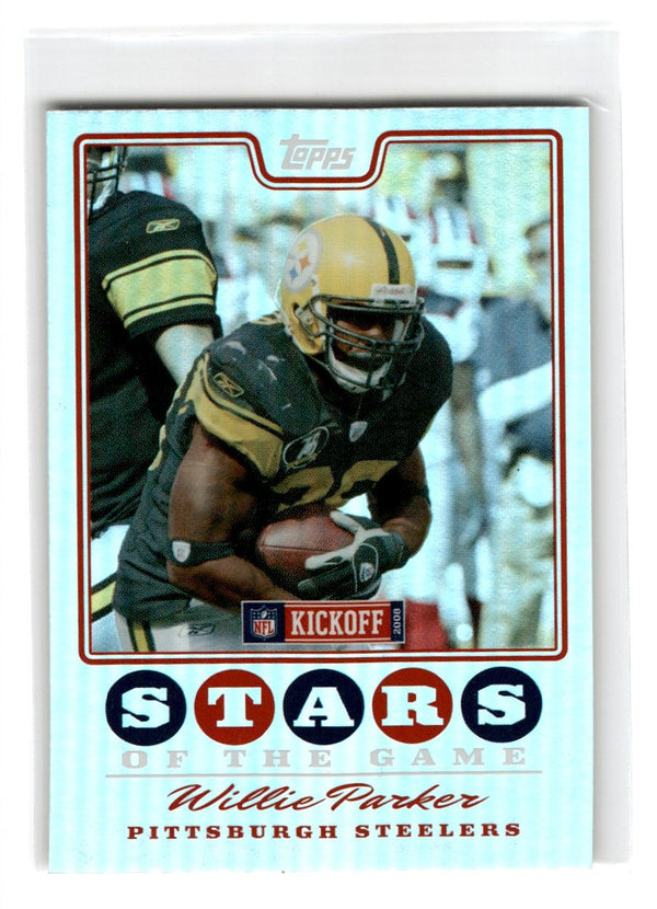 2008 Topps Kickoff Stars of the Game Willie Parker #SG-WP