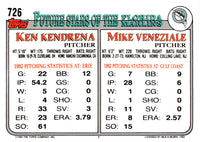 1993 Topps Mike Veneziale/Ken Kendrena #726 Rookie
