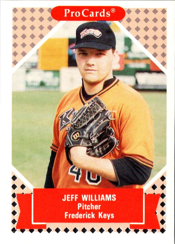 1991 ProCards Tomorrow's Heroes Jeff Williams #10