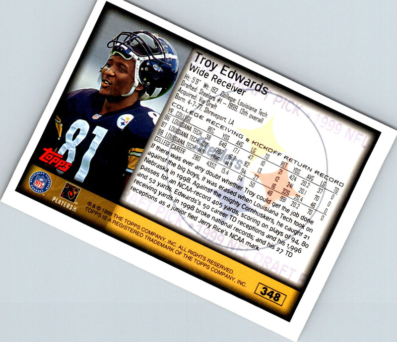 1998 Topps Stars Pro Bowl Ballot AFC Wide Receiver