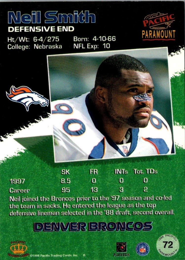 1998 Pacific Paramount Neil Smith