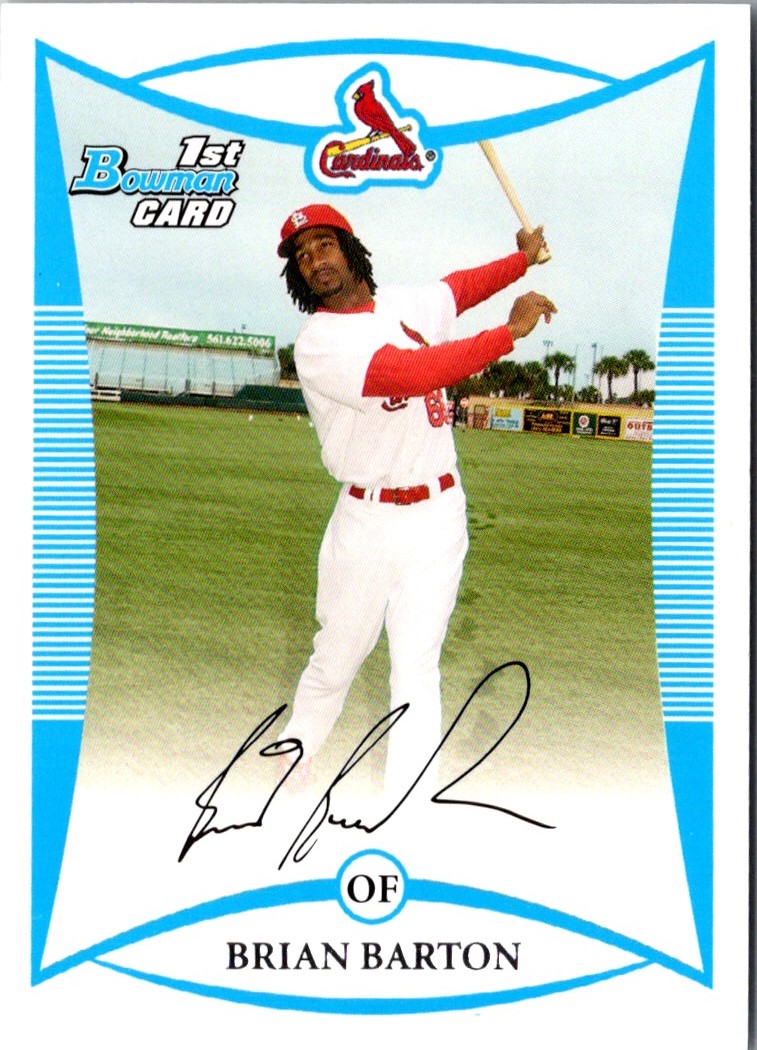 2008 Bowman Prospects Brian Barton