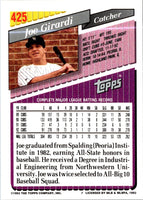 1993 Topps Joe Girardi #425
