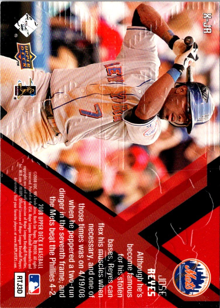 2008 Upper Deck X Xponential Jose Reyes