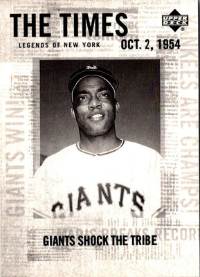 2001 Upper Deck Legends of New York Monte Irvin #185