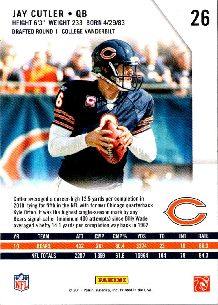 2011 Panini Certified Jay Cutler