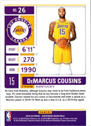 2019 Panini Contenders DeMarcus Cousins