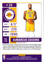 2019 Panini Contenders DeMarcus Cousins #26
