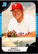 2005 Bowman Chrome Draft Picks & Prospects Matt Maloney