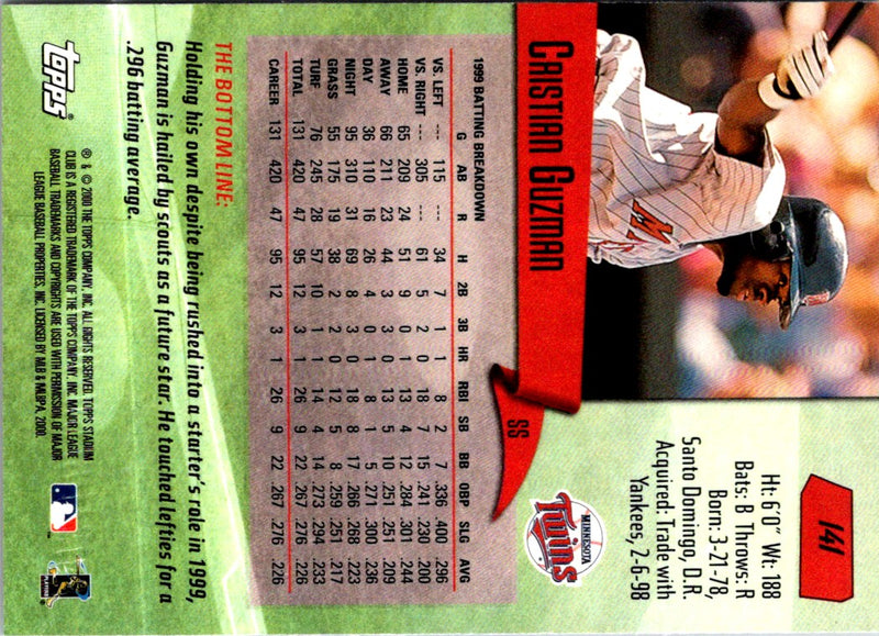 2000 Stadium Club Cristian Guzman