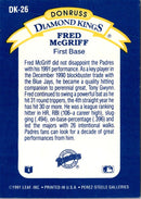 1992 Donruss Diamond Kings Fred McGriff
