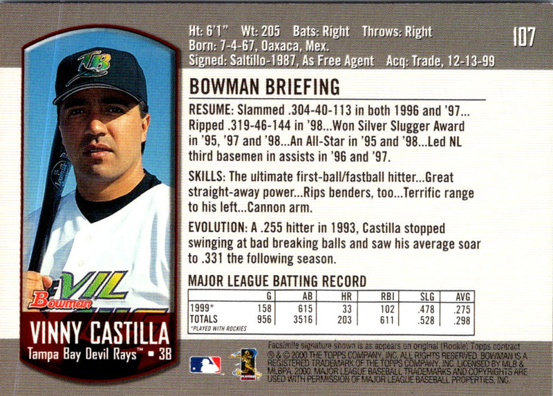 2000 Bowman Vinny Castilla