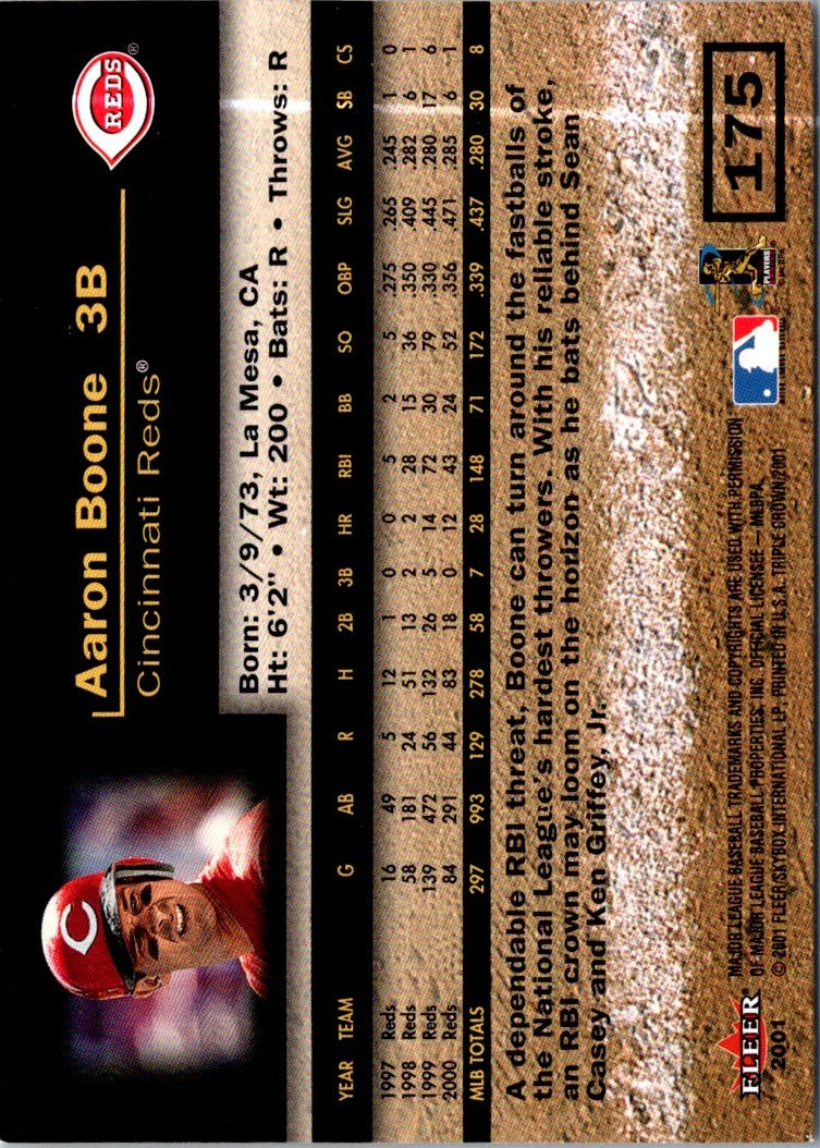 2001 Fleer Triple Crown Aaron Boone