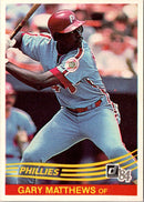 1984 Donruss Gary Matthews