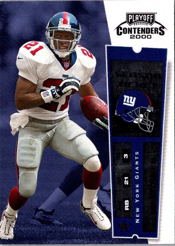 2000 Playoff Contenders Tiki Barber #78
