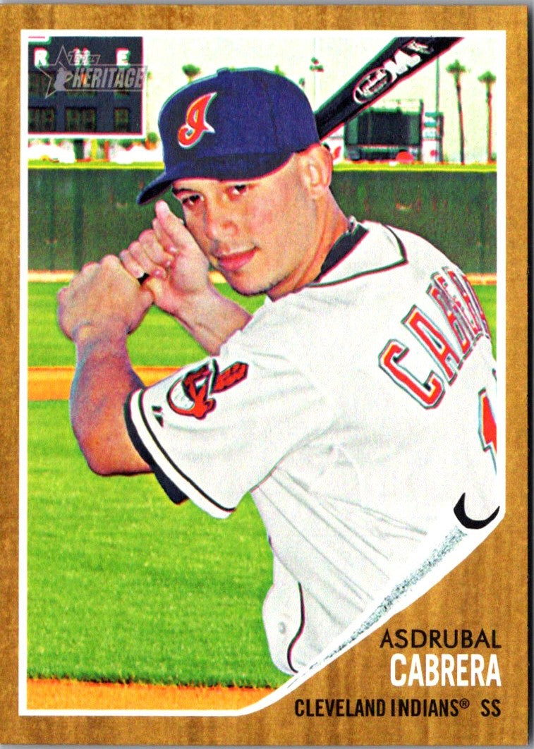 2011 Topps Heritage Asdrubal Cabrera