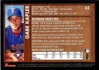 2000 Bowman Gabe Kapler #63