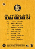 2002 Upper Deck Vintage Miguel Tejada/Jason Giambi #18