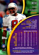 1999 Stadium Club Tony Simmons