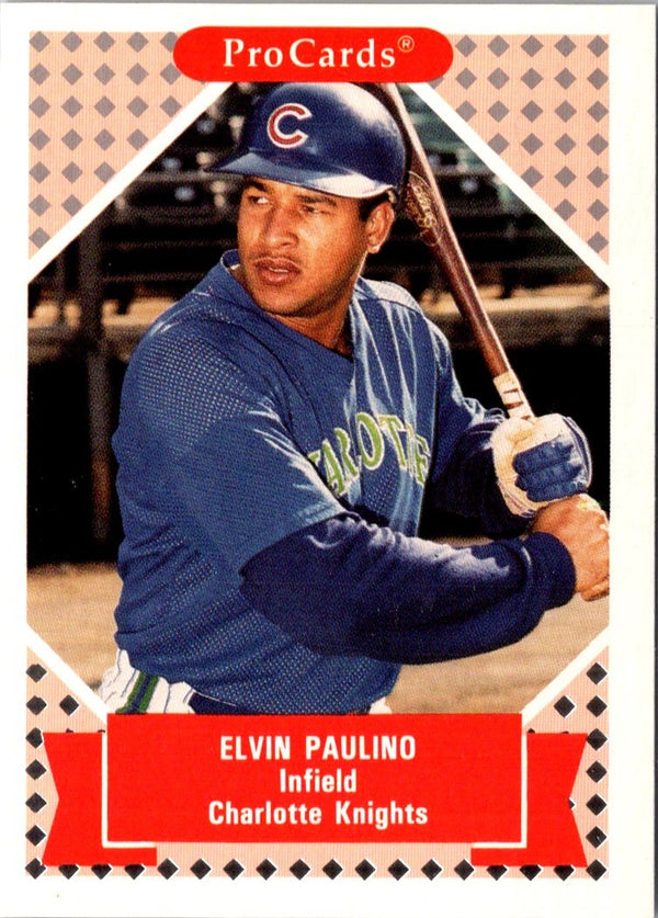 1991 ProCards Tomorrow's Heroes Elvin Paulino #201