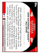 2009 Topps Updates & Highlights Gold Border Johan Santana