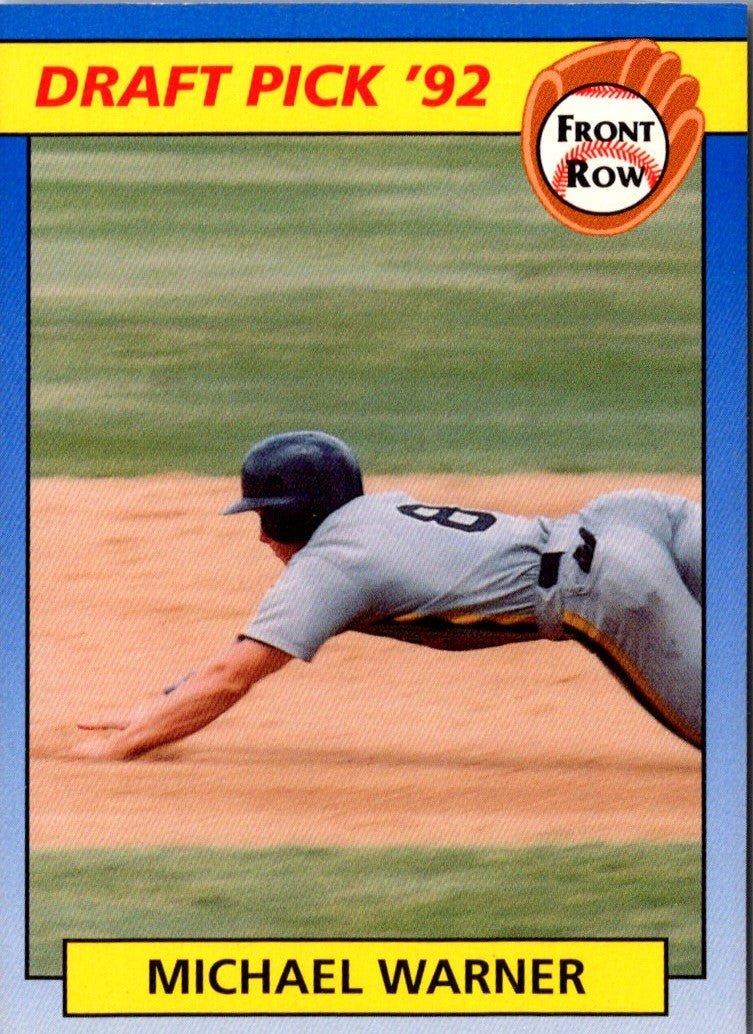 1992 Front Row Draft Picks Mike Warner