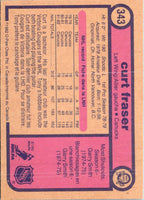 1982 O-Pee-Chee Curt Fraser #343