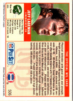 1989 Pro Set Jeff Lageman #506 Rookie