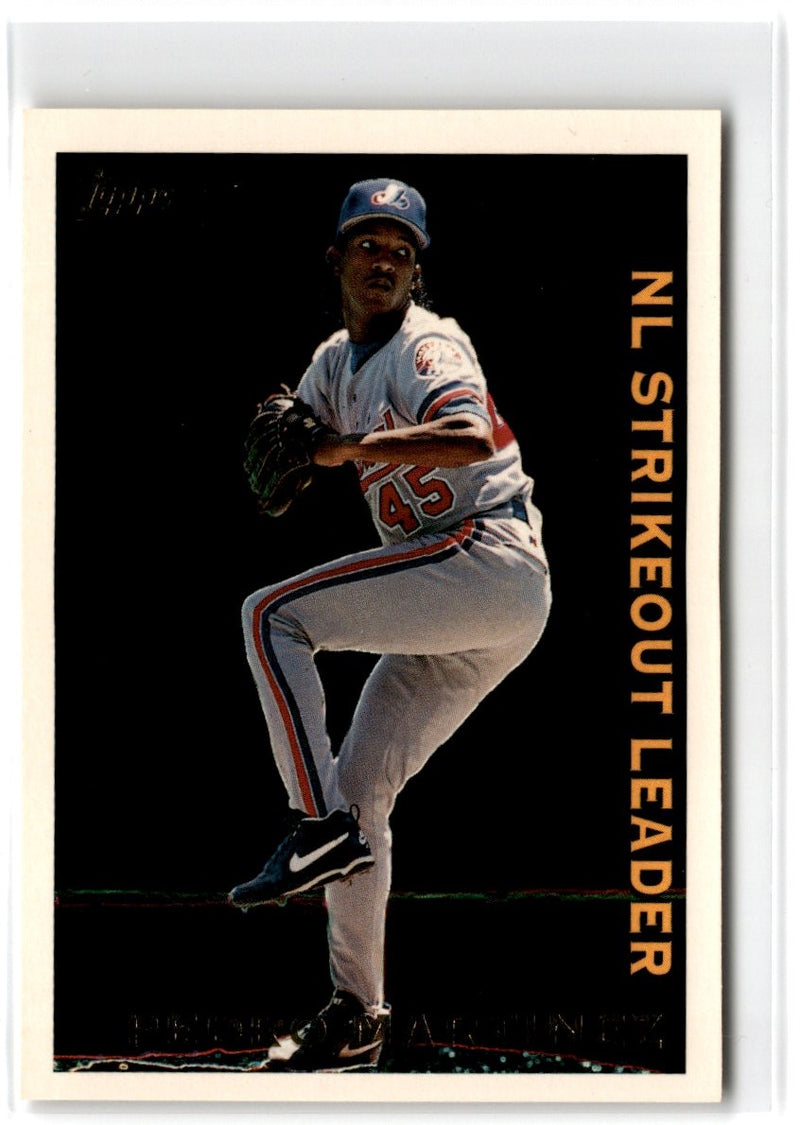 1995 Topps League Leaders Pedro Martinez