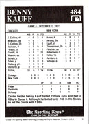 1992 Conlon Collection TSN Benny Kauff