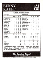1992 Conlon Collection TSN Benny Kauff #484