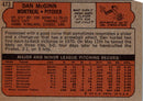 1972 Topps Dan McGinn
