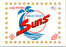 1989 Pacific Senior League Logo Stickers Gold Coast Suns Logo Sticker