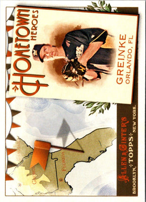 2011 Topps Allen & Ginter Hometown Heroes Zack Greinke #HH18