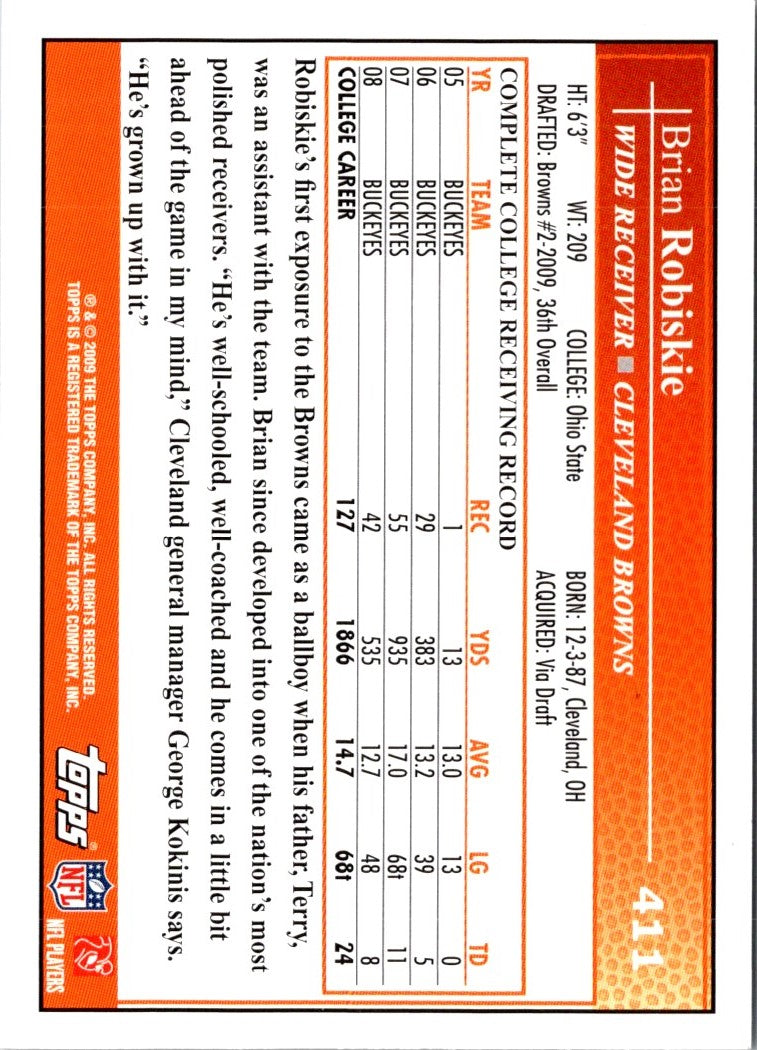 2009 Topps Brian Robiskie