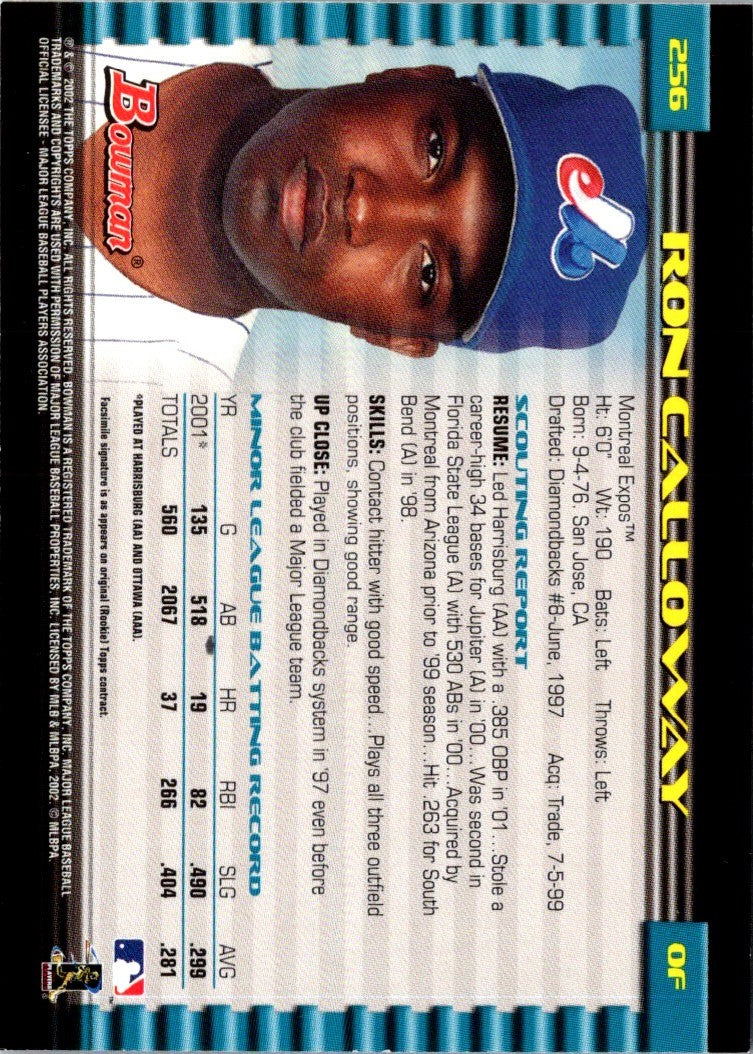 2002 Bowman Ron Calloway