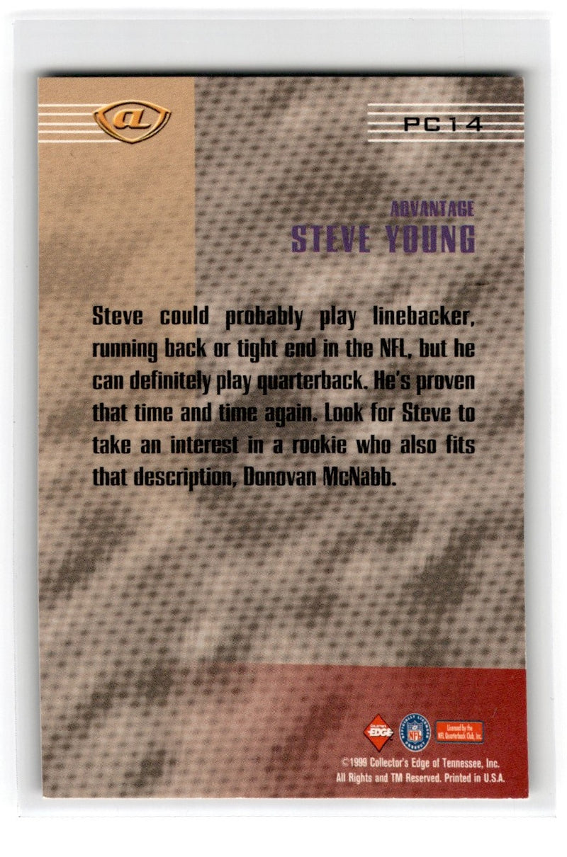 1999 Collector's Edge Advantage Prime Connection Steve Young