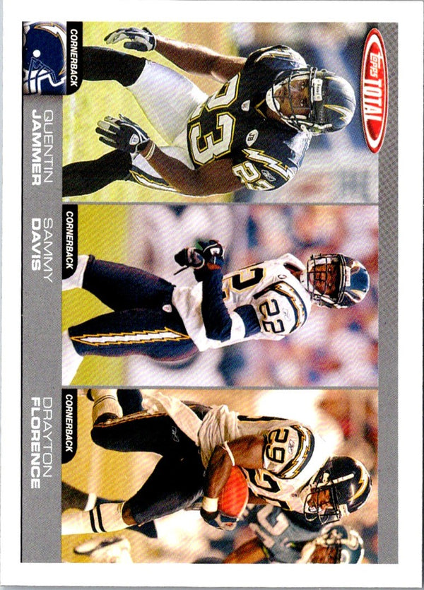 2004 Topps Total Quentin Jammer/Sammy Davis/Drayton Florence #300