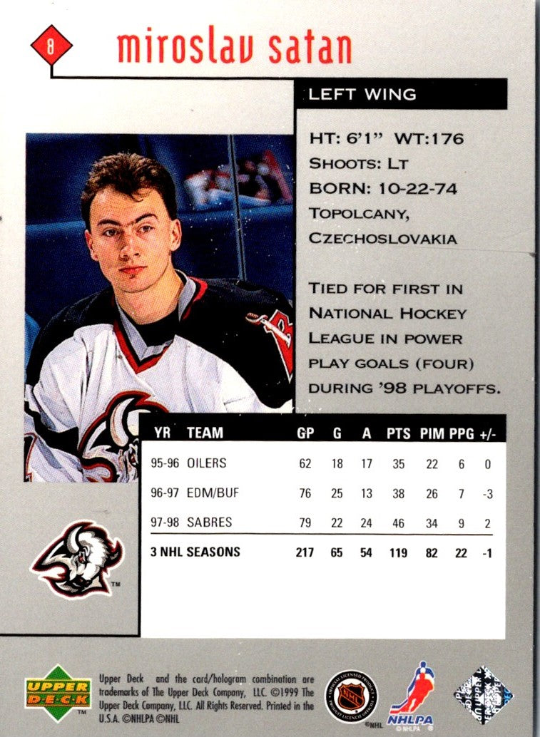 1998 Upper Deck Black Diamond Miroslav Satan