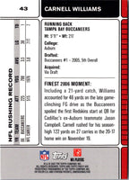 2007 Finest Cadillac Williams #43